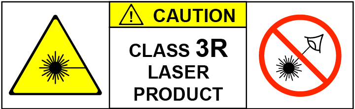 Caution: Class 3R Laser